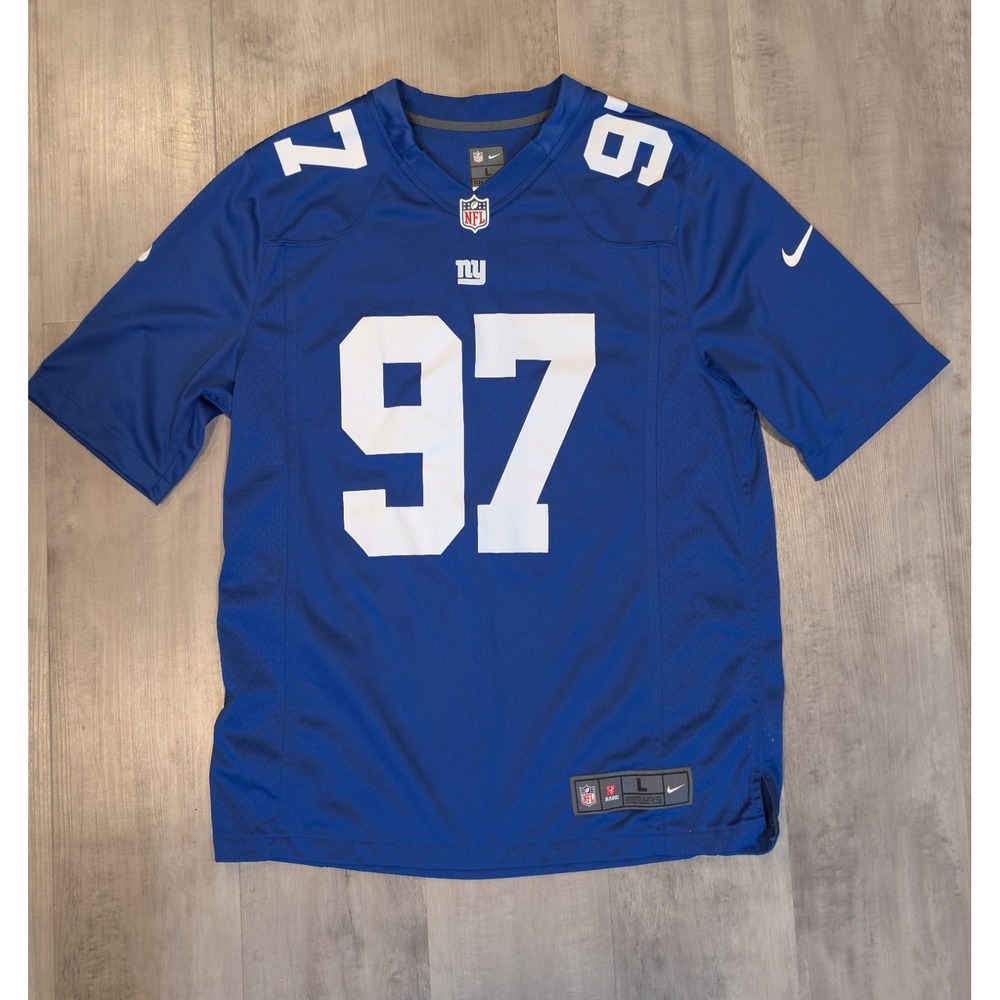 Nike Men's Dexter Lawrence II New York Giants Game Jersey Blue Size Large NFL